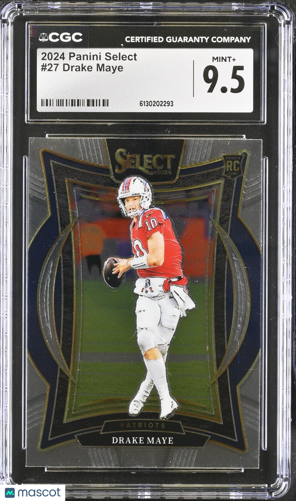 2024 Panini Select Drake Maye Rookie #27 CGC 9.5 New England Patriots