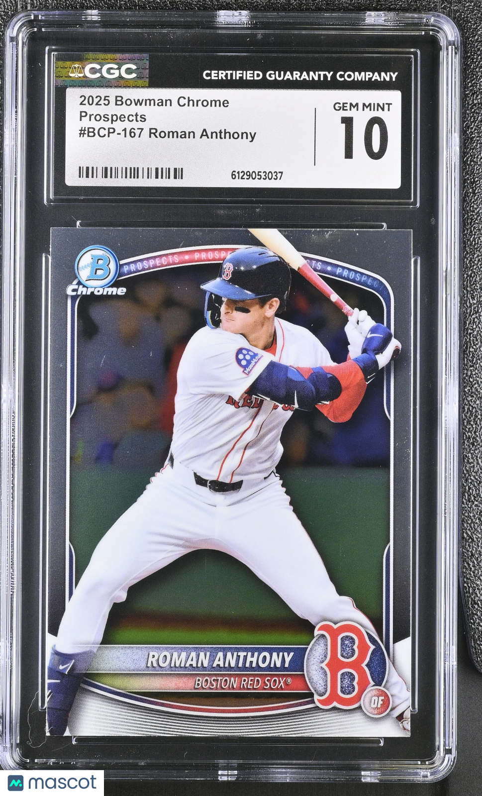 2025 Bowman Chrome Roman Anthony Rookie Prospects #BCP-167 CGC 10 Boston Red Sox