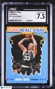 1990-91 Fleer Larry Bird All-Stars #2 CGC 7.5 Boston Celtics