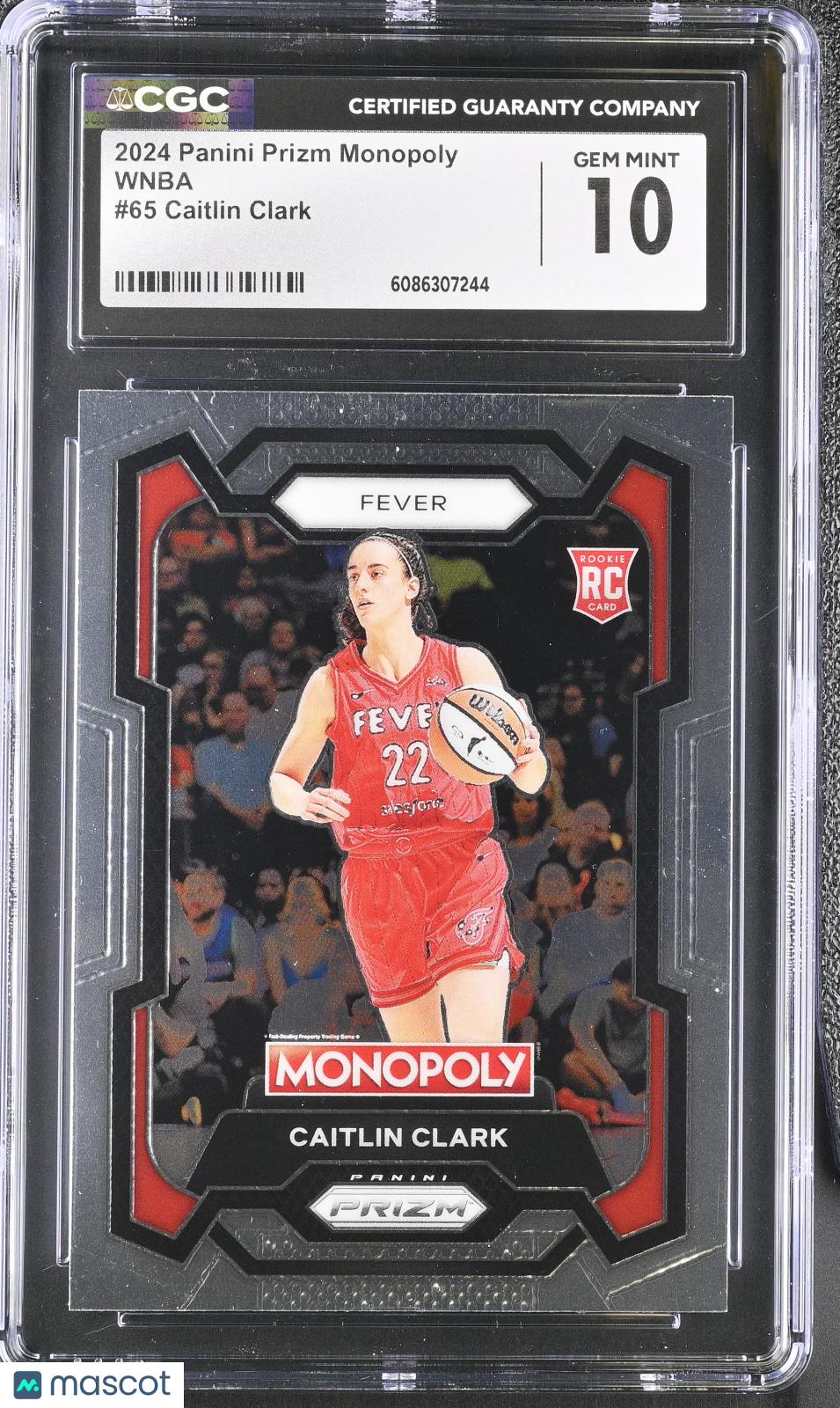 2024 Panini Prizm Monopoly Caitlin Clark WNBA #65 CGC 10 Indiana Fever