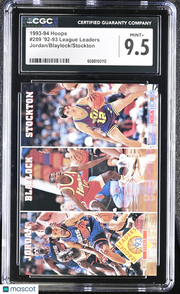 1993-94 Hoops '92-93 League Leaders Michael Jordan Stockton #289 CGC 9.5
