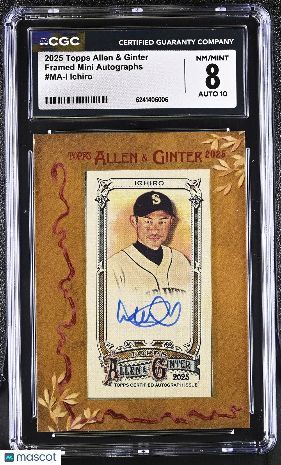 2025 Topps Allen & Ginter Ichiro Framed Mini Autographs #MA-I CGC 8 Mariners
