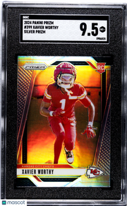 2024 Panini Prizm Xavier Worthy Silver Rookie #399 SGC 9.5 Kansas City Chiefs