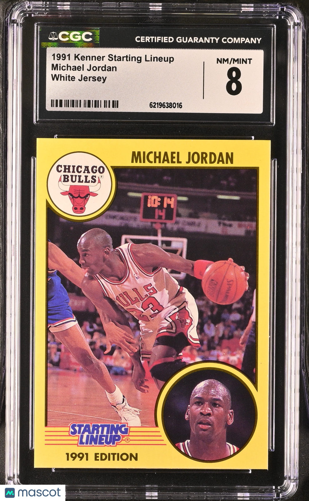 1991 Kenner Starting Lineup Michael Jordan White Jersey CGC 8 Chicago Bulls