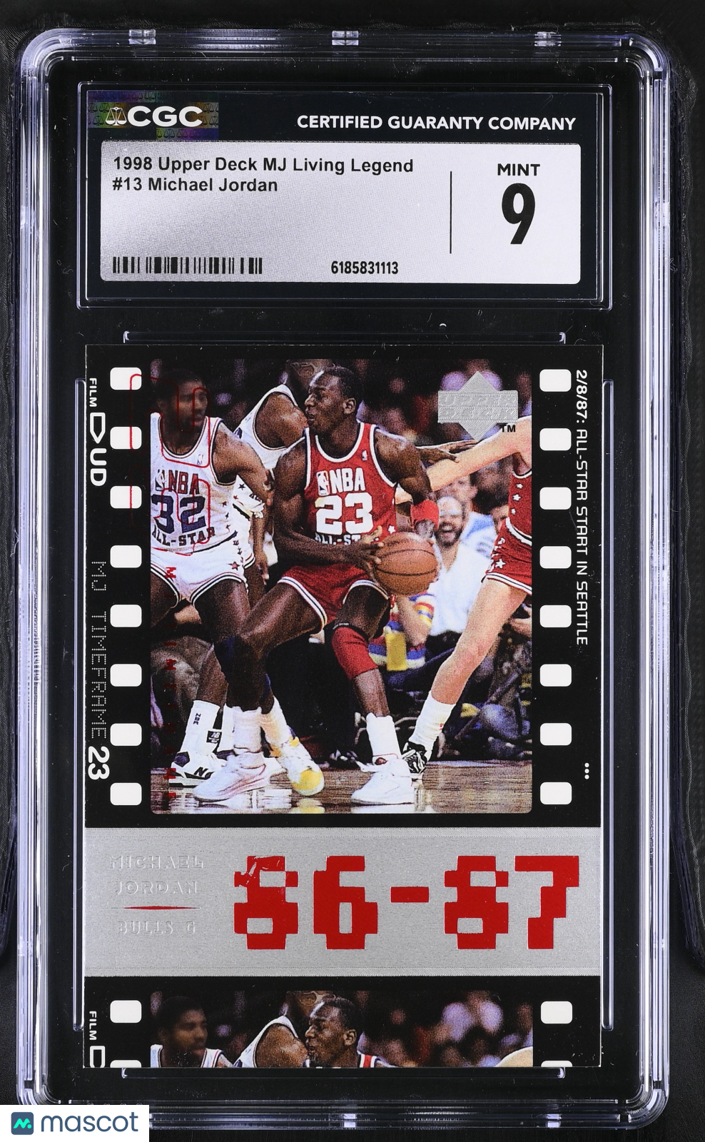 1998 Upper Deck MJ Living Legend Michael Jordan #13 CGC 9 Chicago Bulls