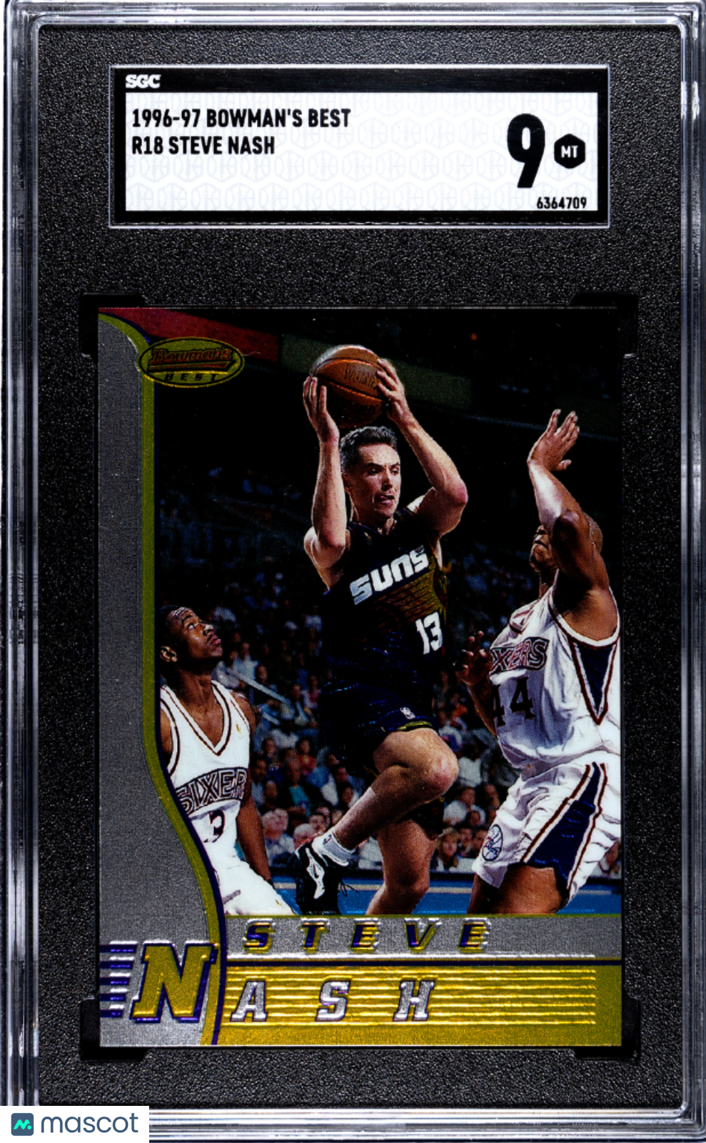 1996 Bowman's Best Steve Nash #R18 SGC 9