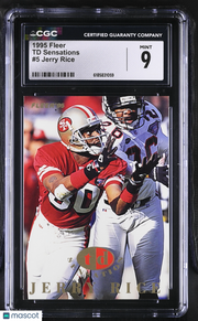 1995 Fleer Jerry Rice TD Sensations #5 CGC 9 San Francisco 49ers