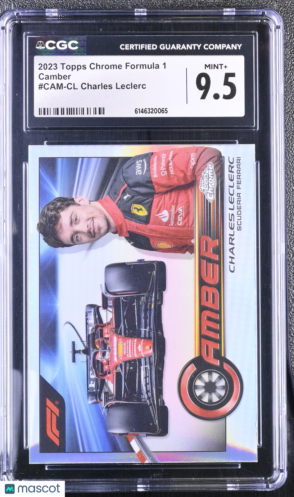 2023 Topps Chrome Formula 1 Charles Leclerc Camber #CAM-CL CGC 9.5
