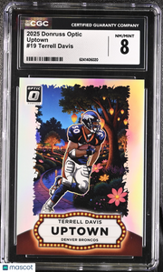 2025 Donruss Optic Terrell Davis Uptown #19 CGC 8 Denver Broncos
