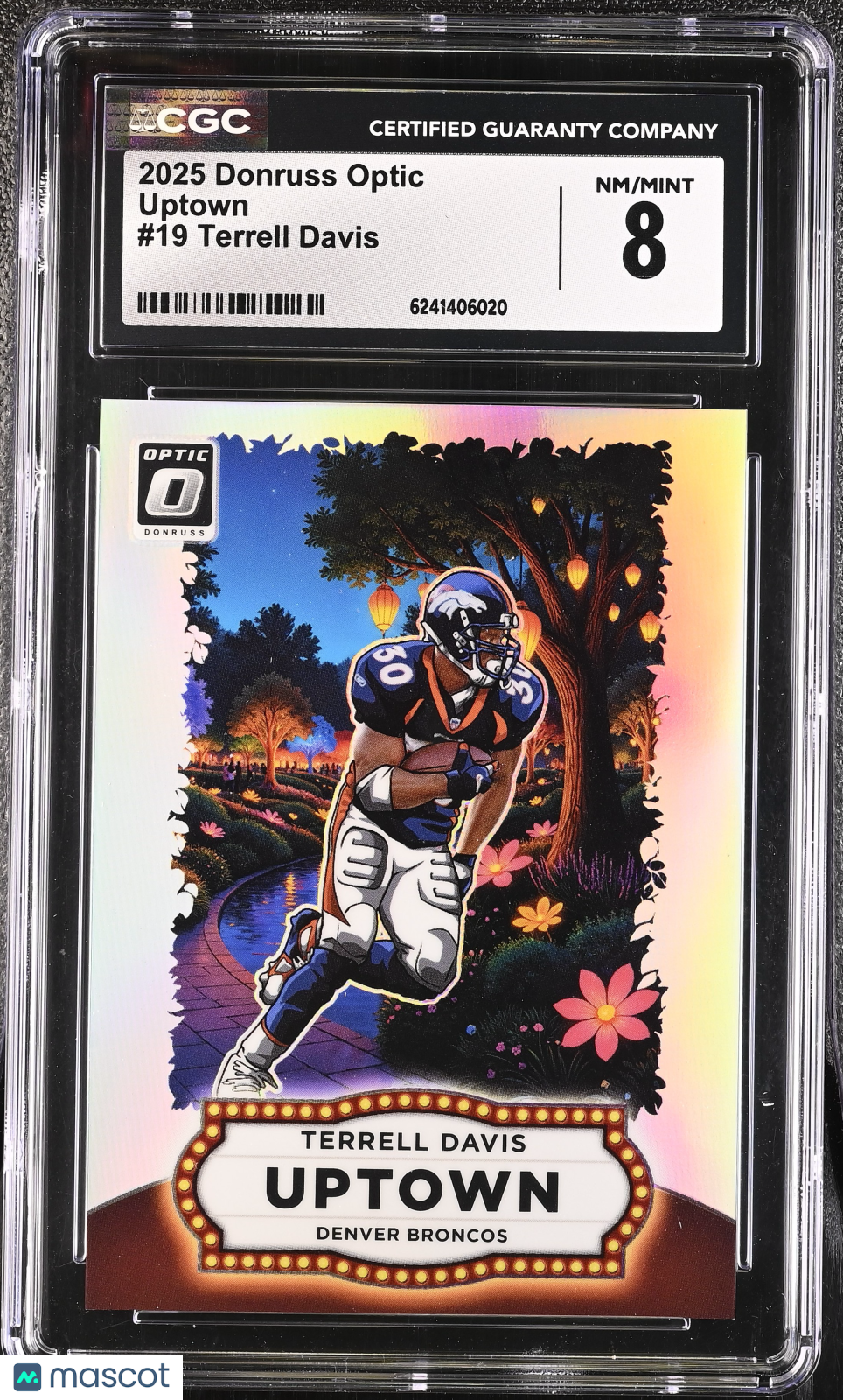 2025 Donruss Optic Terrell Davis Uptown #19 CGC 8 Denver Broncos