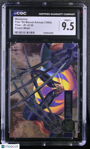 1995 Fleer Flair '95 Marvel Annual Wolverine #1 of 24 Power Blast CGC 9.5