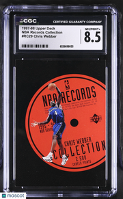 1997-98 Upper Deck Chris Webber NBA Records Collection #RC29 CGC 8.5 Wizards