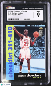 1995-96 Collector's Choice Michael Jordan Checklist 311-410 #410 CGC 9 Bulls