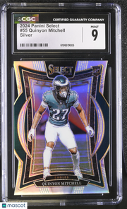 2024 Panini Select Quinyon Mitchell Silver Rookie #55 CGC 9 Philadelphia Eagles