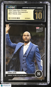 2020 Topps Now Chrome Derek Jeter Career Retrospective #DJ-1 CGC 10 Pristine