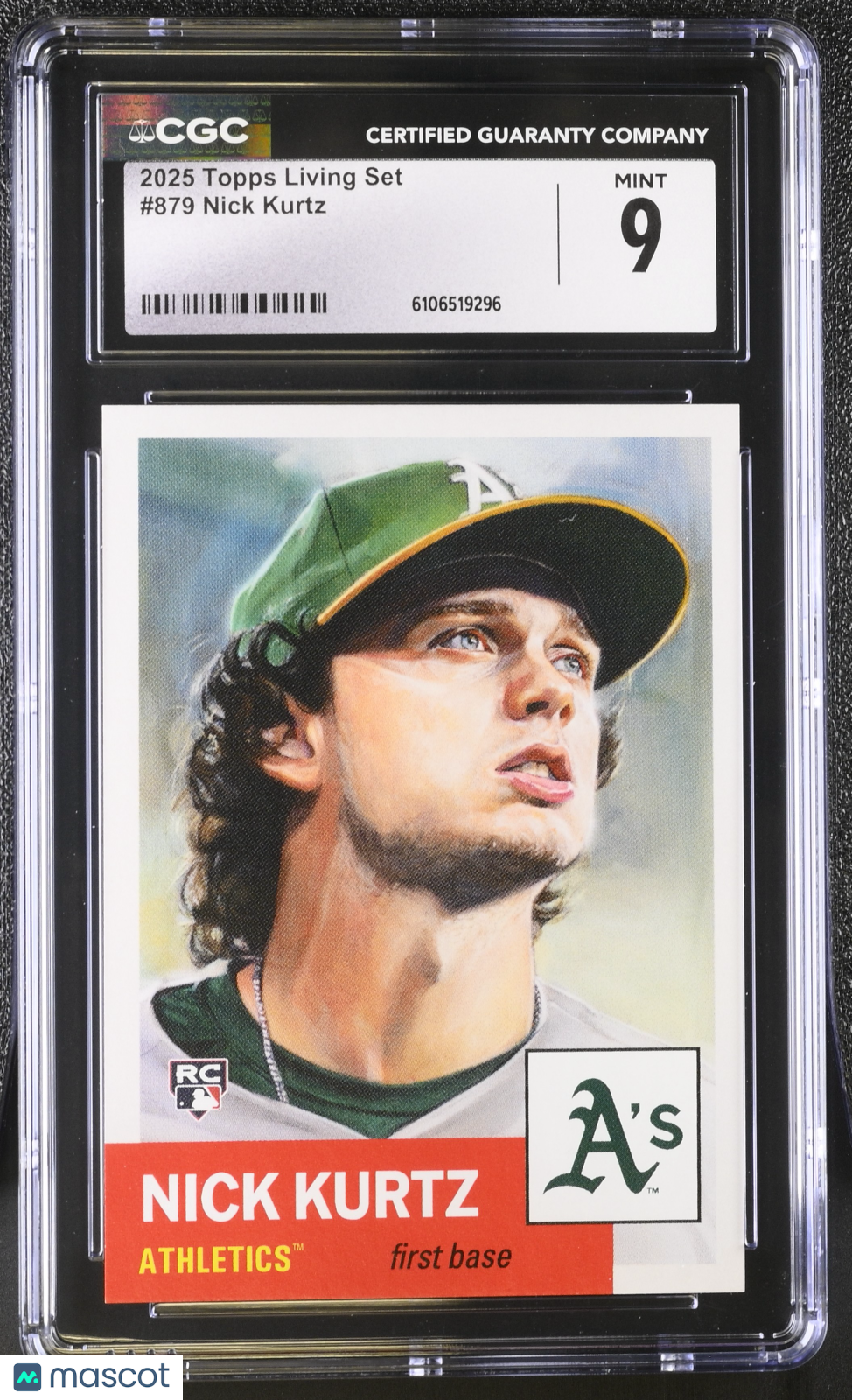 2025 Topps Living Set Nick Kurtz #879 CGC 9