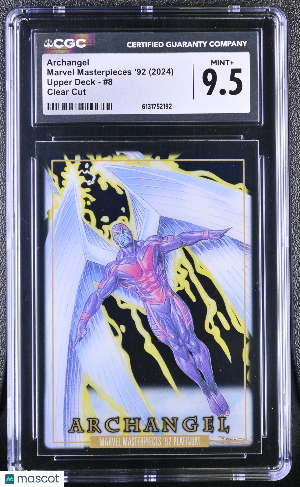 2024 Upper Deck Marvel Masterpieces '92 Archangel #8 Clear Cut CGC 9.5