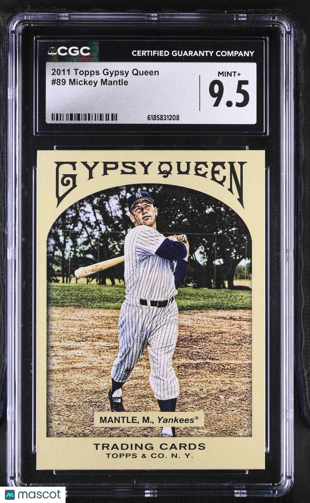 2011 Topps Gypsy Queen Mickey Mantle #89 CGC 9.5 New York Yankees