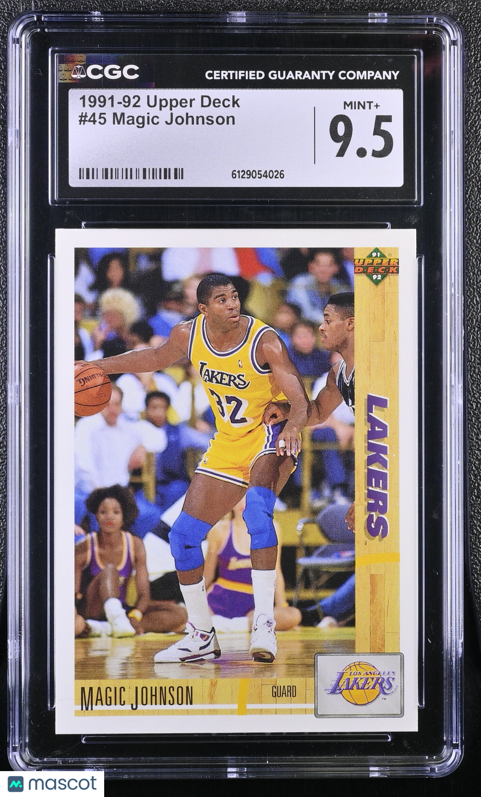 1991-92 Upper Deck Magic Johnson #45 CGC 9.5 Los Angeles Lakers