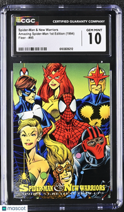 1994 Fleer Amazing Spider-Man Spider-Man & New Warriors #95 CGC 10
