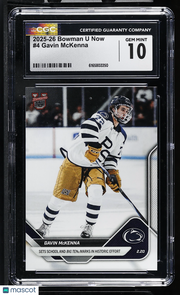 2025-26 Bowman U Now Gavin McKenna Rookie #4 CGC 10 Penn State Nittany Lions