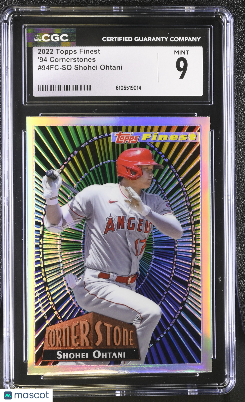 2022 Topps Finest Shohei Ohtani '94 Cornerstones #94FC-SO CGC 9 Angels