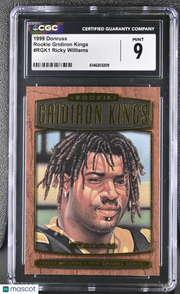 1999 Donruss Ricky Williams 619/5000 Rookie Gridiron Kings #RGK1 CGC 9 Saints