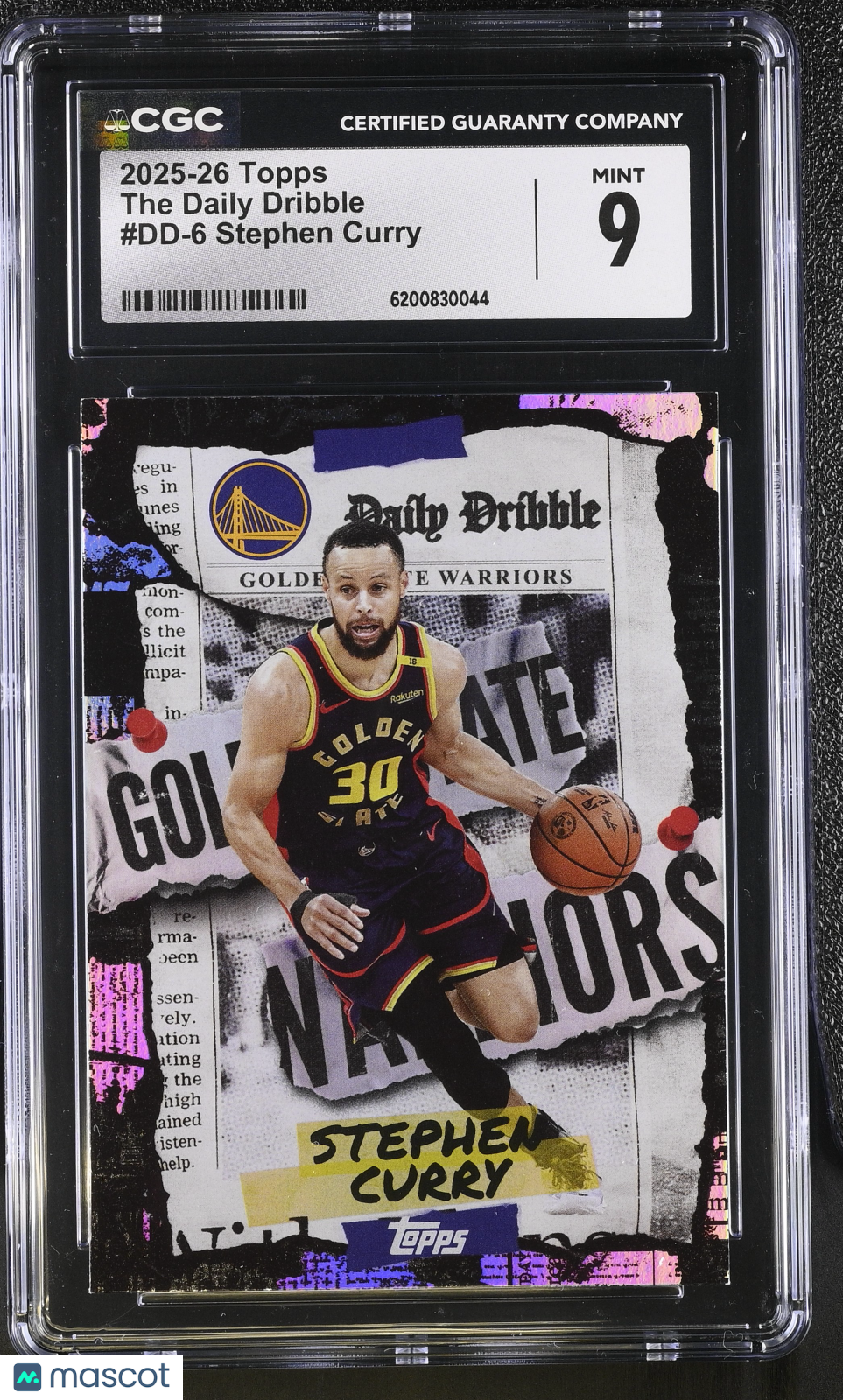 2025-26 Topps Stephen Curry The Daily Dribble #DD-6 CGC 9 Golden State Warriors
