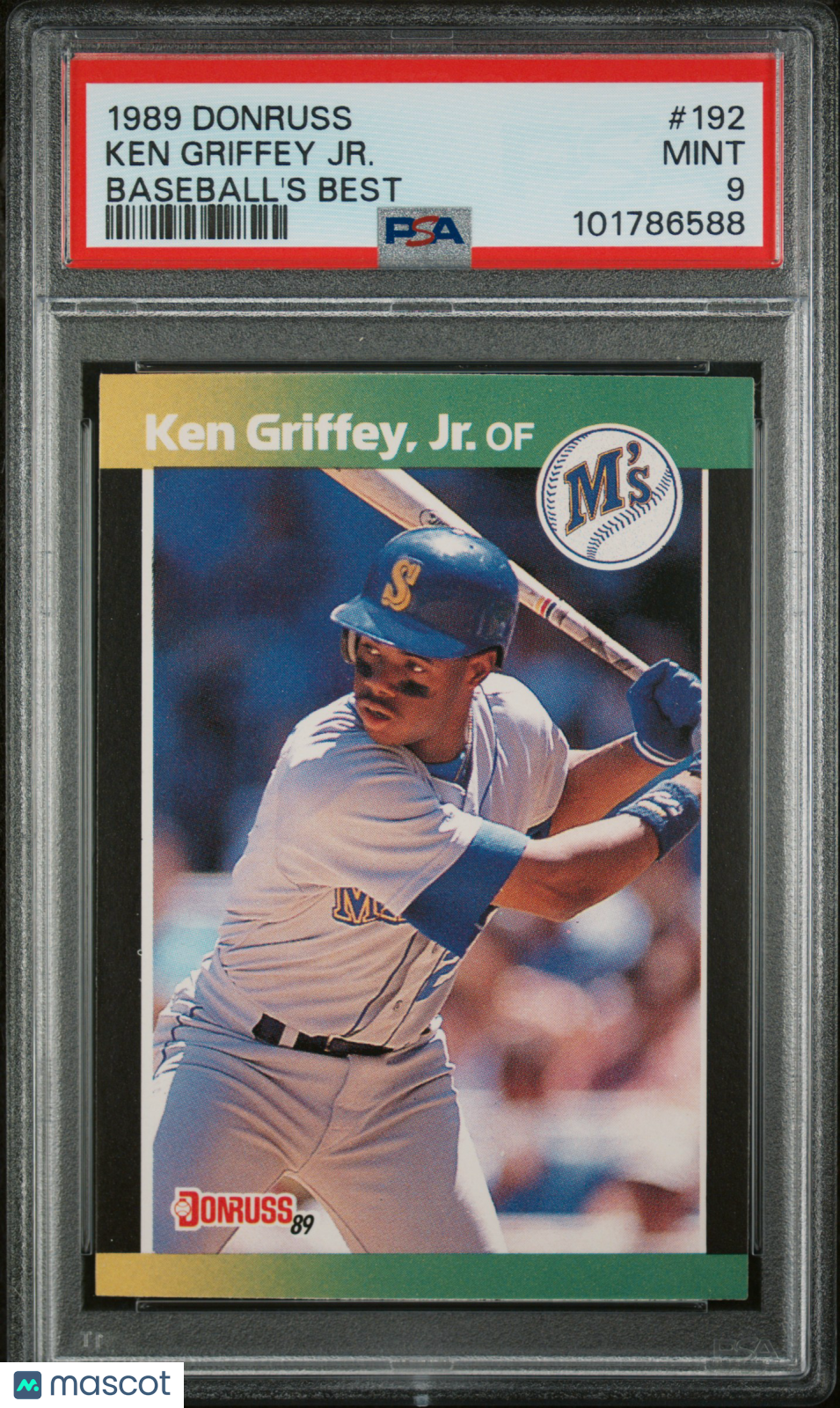 1989 Donruss Baseball's Best Ken Griffey JR. Rookie #192 PSA 9 Seattle Mariners