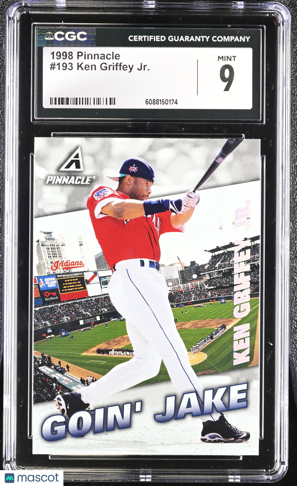 1998 Pinnacle Ken Griffey Jr. #193 CGC 9 Seattle Mariners