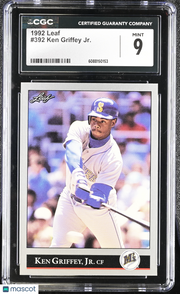 1992 Leaf Ken Griffey Jr. #392 CGC 9 Seattle Mariners