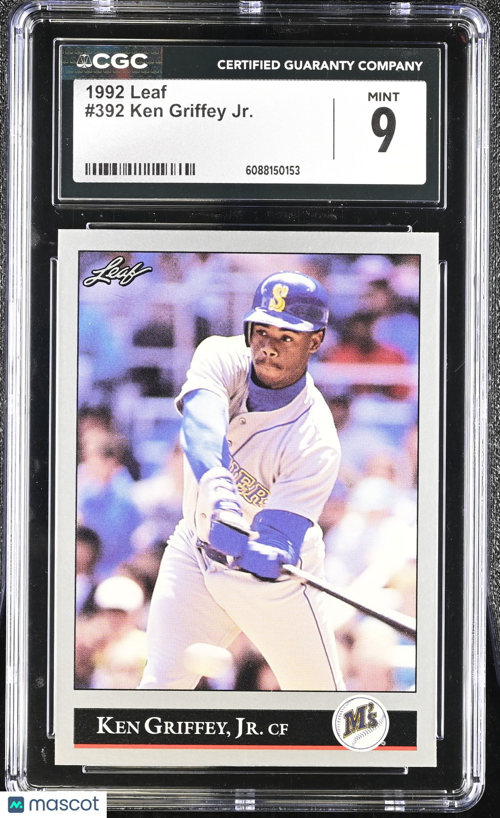 1992 Leaf Ken Griffey Jr. #392 CGC 9 Seattle Mariners