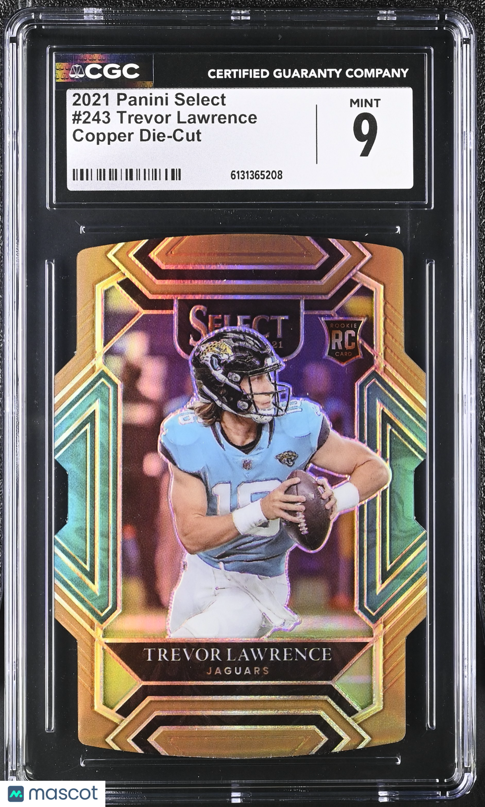 2021 Panini Select Trevor Lawrence Copper Die-Cut /199 Rookie #243 CGC 9 Jaguars