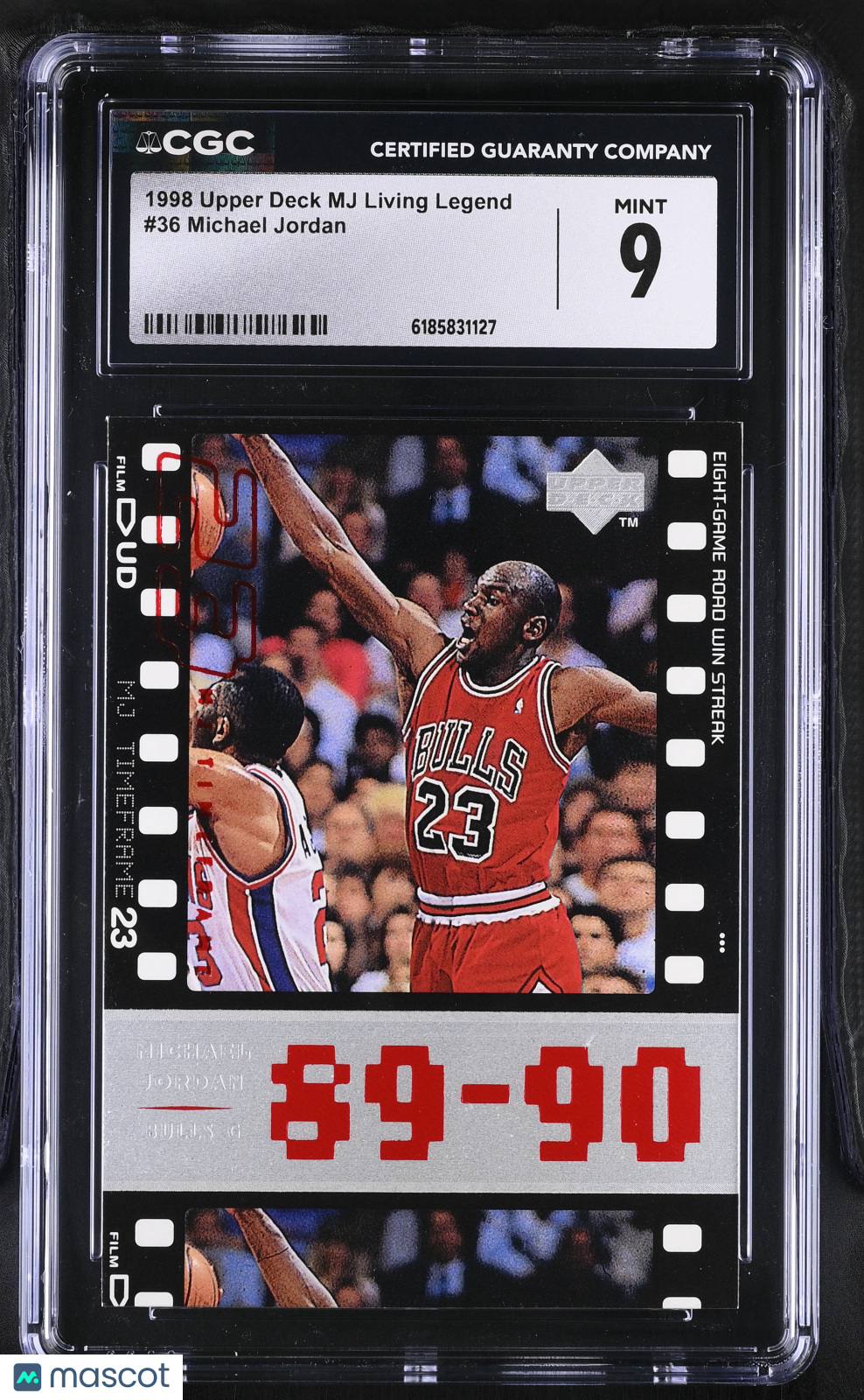1998 Upper Deck MJ Living Legend Michael Jordan #36 CGC 9 Chicago Bulls