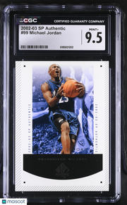 2002-03 SP Authentic Michael Jordan #99 CGC 9.5 Washington Wizards