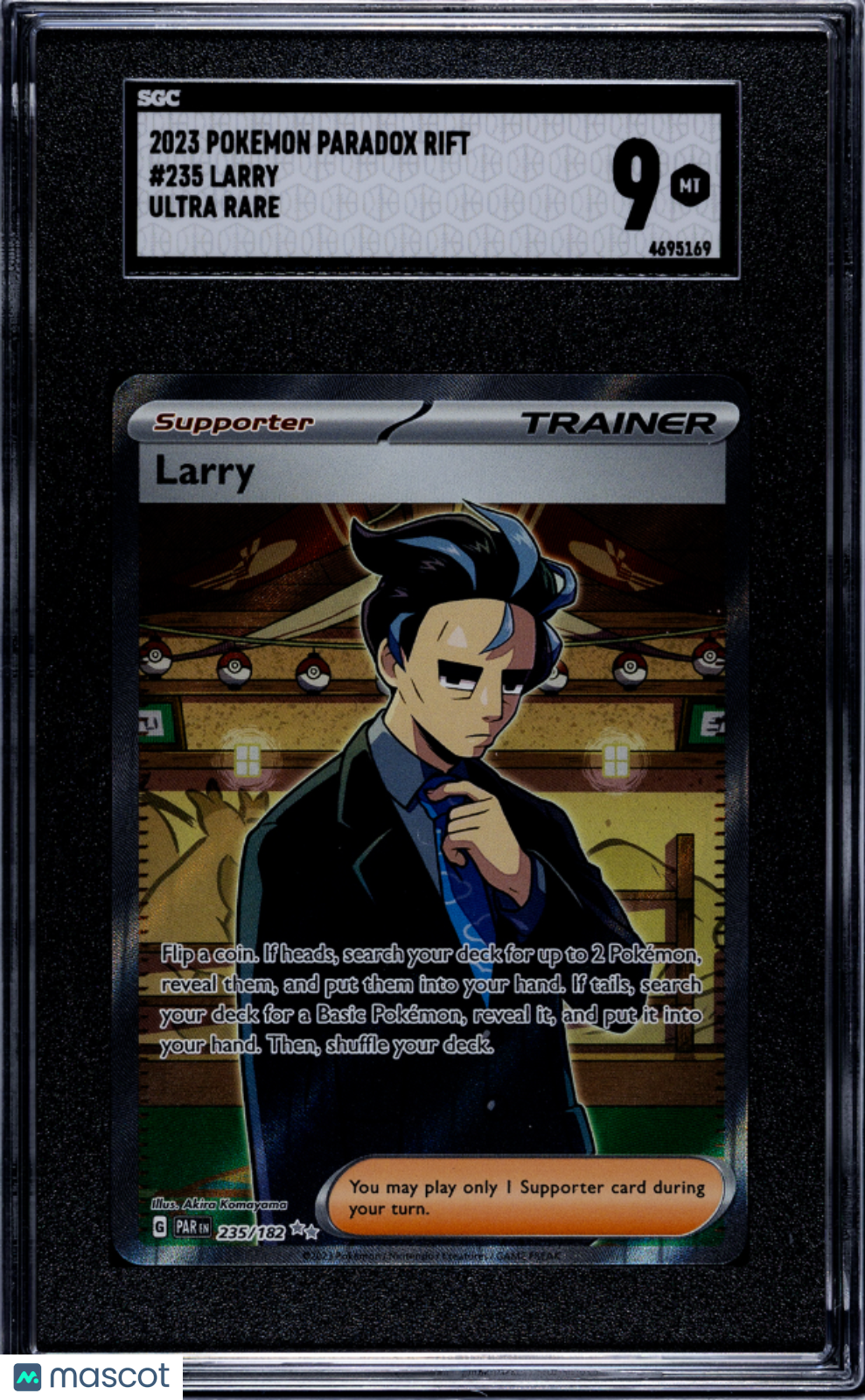 2023 Pokemon Paradox Rift Larry SGC 9 #235