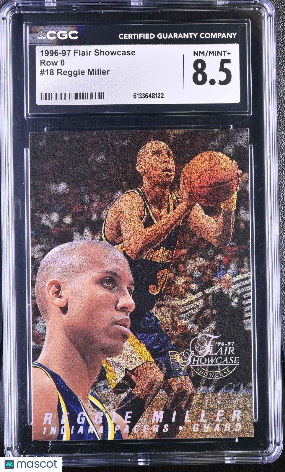 1996-97 Flair Showcase Reggie Miller Row 0 #18 CGC 8.5 Indiana Pacers