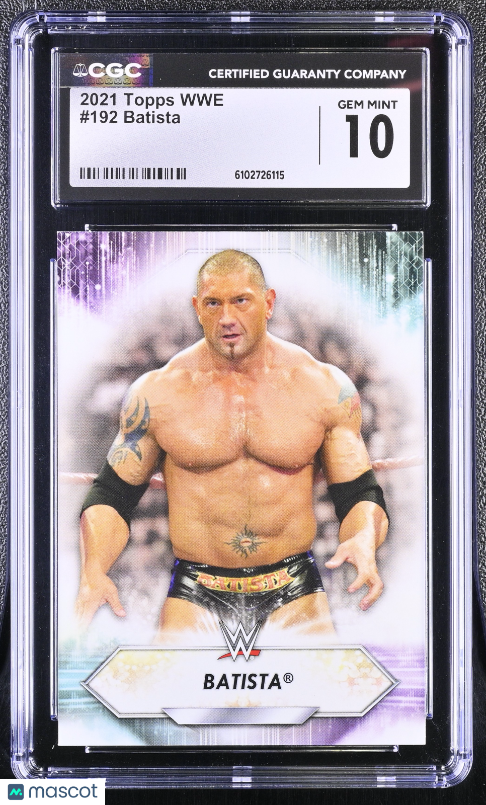 2021 Topps WWE Batista #192 CGC 10