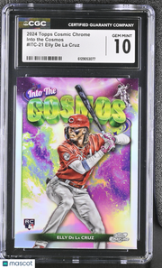 2024 Topps Cosmic Chrome Elly De La Cruz Rookie Into the Cosmos #21 CGC 10 Reds