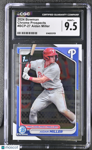 2024 Bowman Aidan Miller #BCP-27 Chrome Prospects CGC 9.5