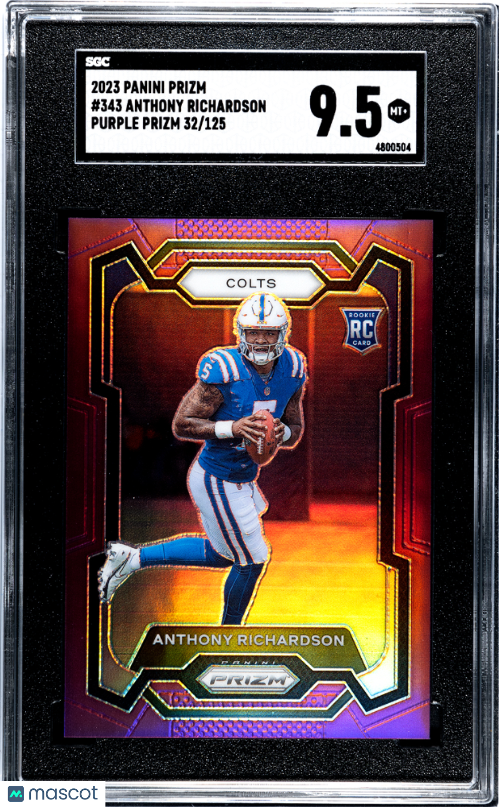 2023 Panini Prizm Anthony Richardson Purple /125 Rookie #343 SGC 9.5 Colts