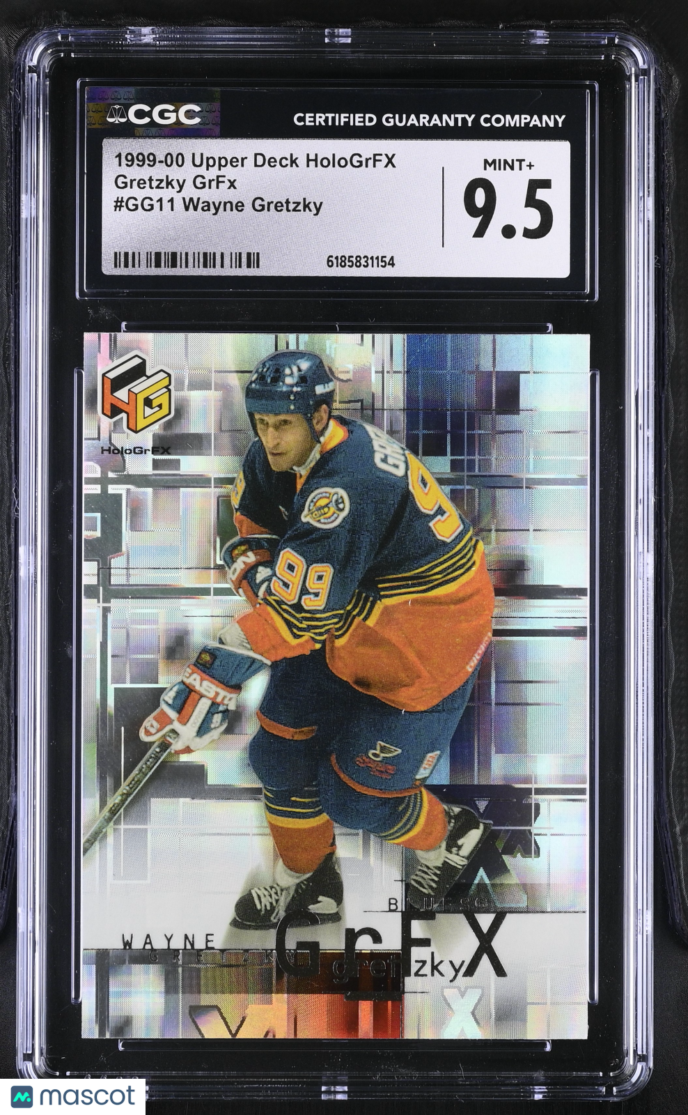1999-00 Upper Deck Hologrfx Wayne Gretzky GrFx #GG11 CGC 9.5 St. Louis Blues
