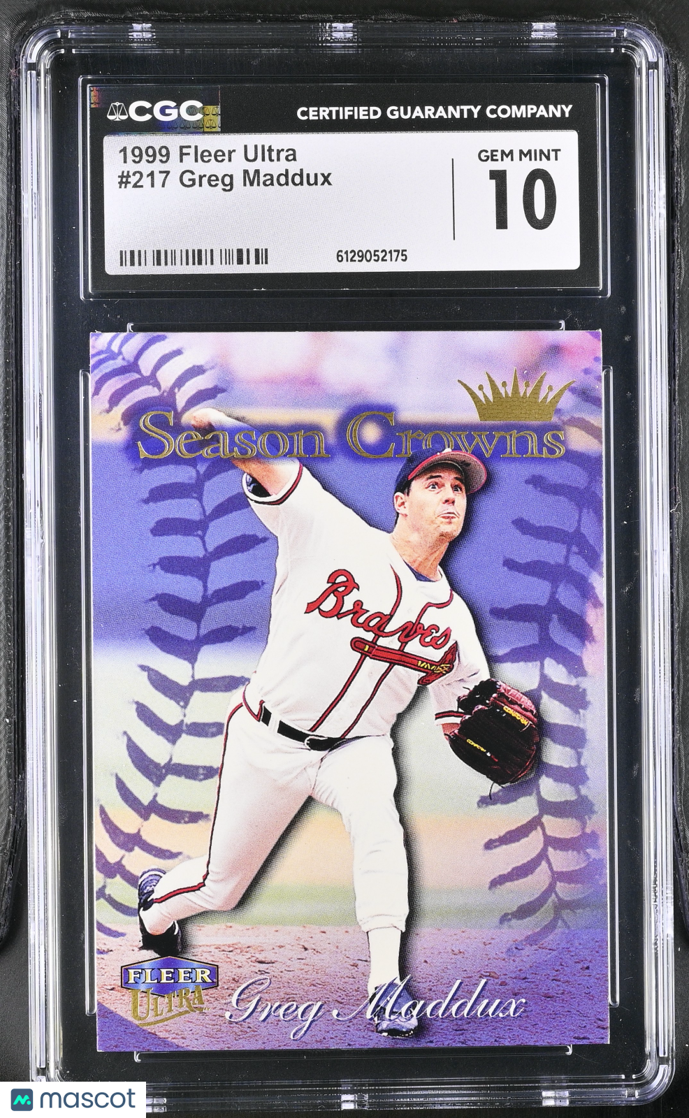 1999 Fleer Ultra Greg Maddux #217 CGC 10 Atlanta Braves