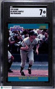 1992 Score Mickey Mantle #2 The Franchise SGC 7