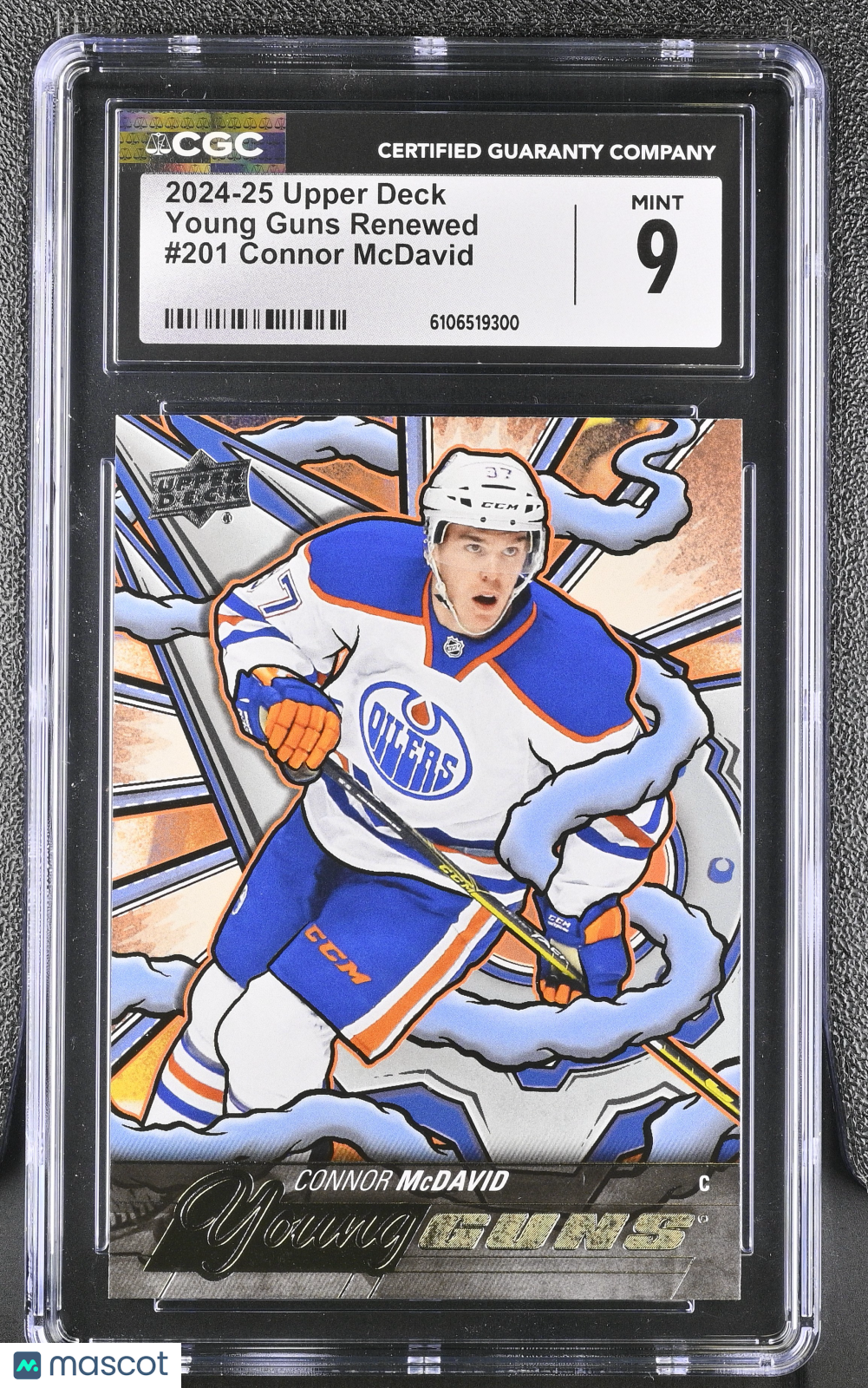2024-25 Upper Deck Connor McDavid Young Guns Renewed #201 CGC 9 Edmonton Oilers