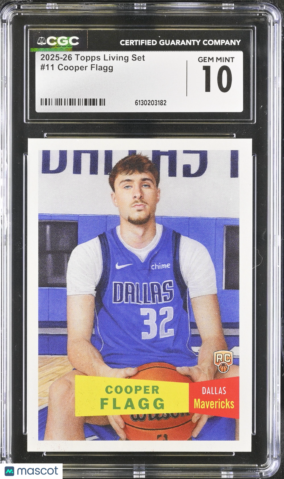 2025-26 Topps Living Set Cooper Flagg Rookie #11 CGC 10 Dallas Mavericks
