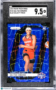 2024 Panini Prizm Wnba Aaliyah Edwards Blue Velocity #142 SGC 9.5