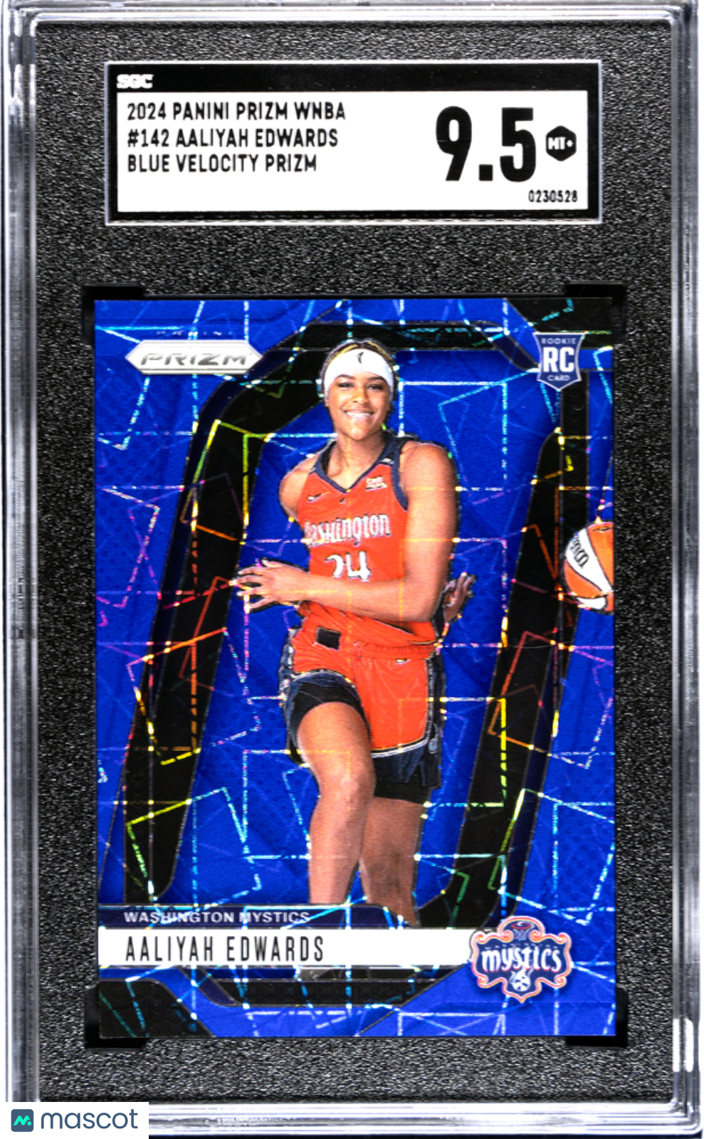 2024 Panini Prizm Wnba Aaliyah Edwards Blue Velocity #142 SGC 9.5