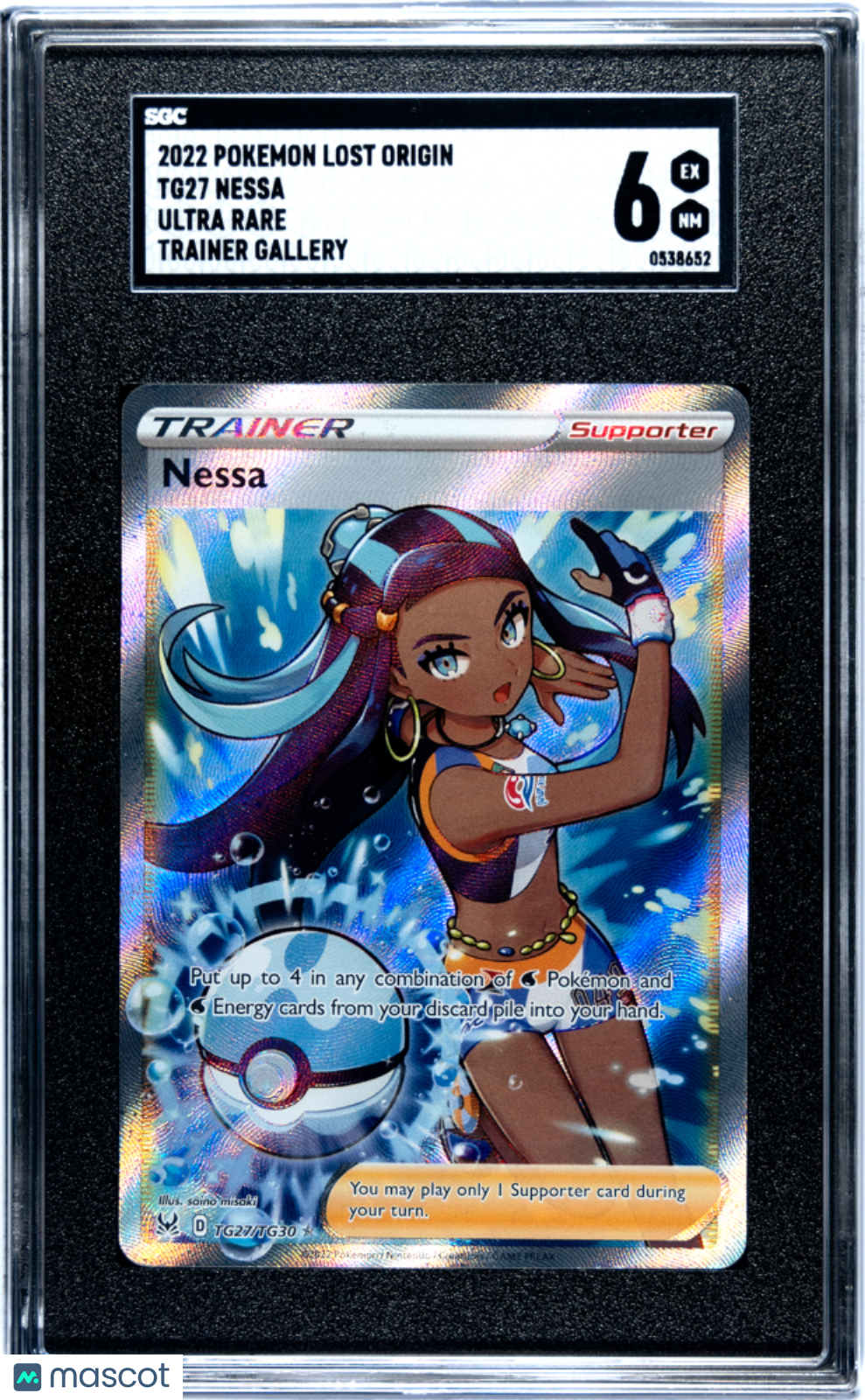 2022 Pokemon Lost Origin Nessa SGC 6 #TG27