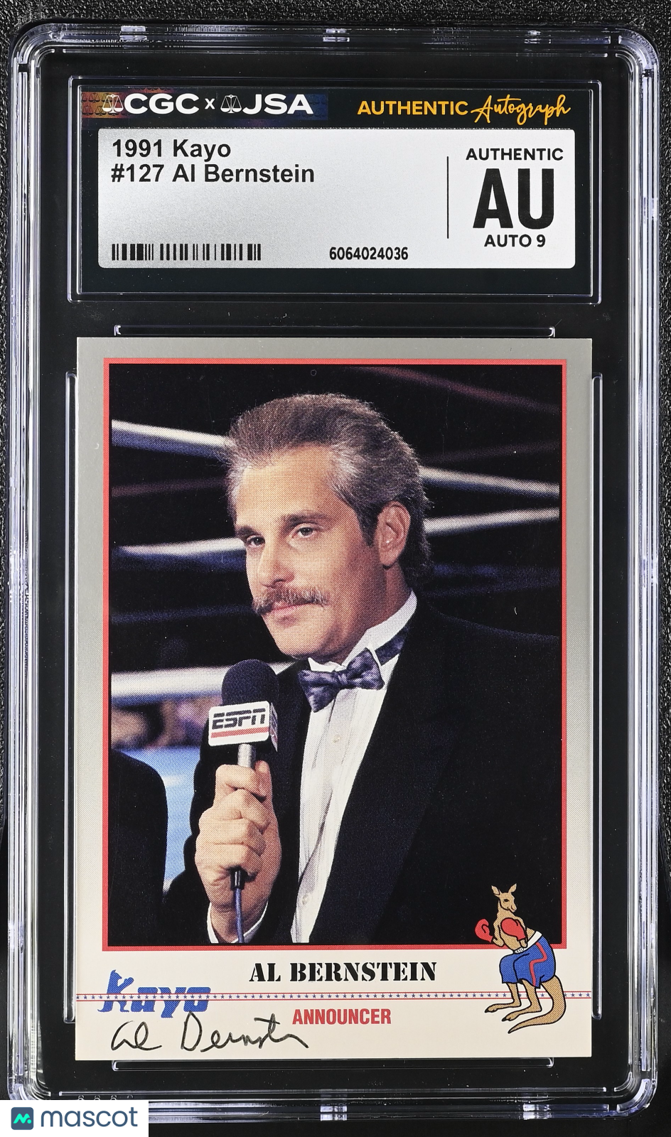 1991 Kayo Al Bernstein #127 Auto Autograph CGC Authentic JSA